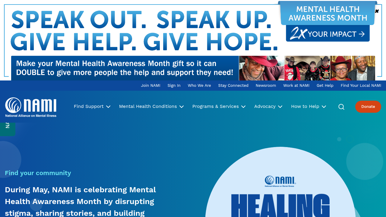 The National Alliance on Mental Illness (NAMI) is a leading advocacy and support organization offering resources for early detection and better treatment outcomes for mental conditions.