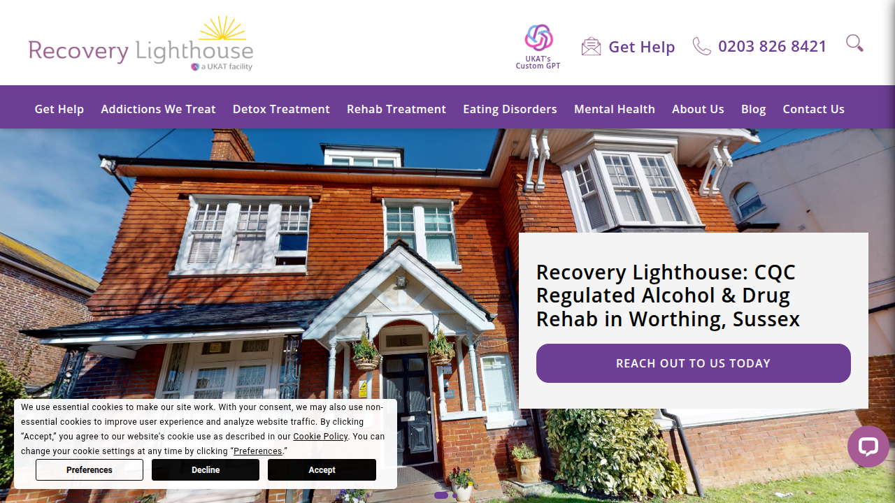 Recovery Lighthouse provides resources on substance abuse and its effects on brain function.