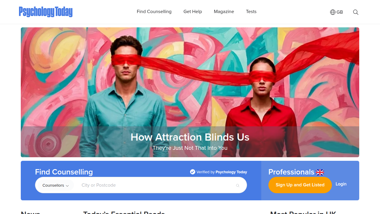 Psychology Today offers articles and resources exploring mental health, relationship dynamics, and various aspects of human behavior.