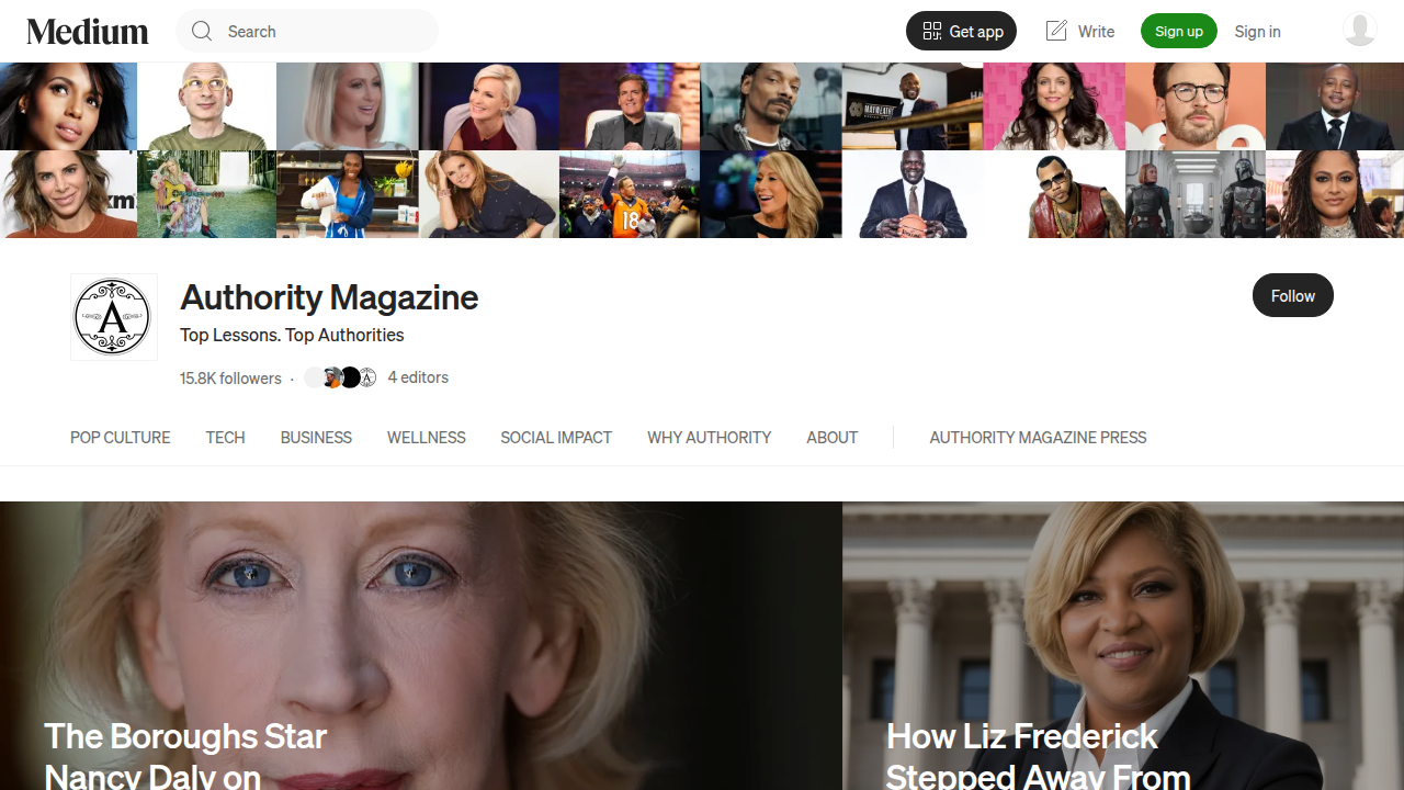 Authority Magazine, hosted on Medium, publishes articles covering various topics including mental health strategies and behavioral insights.
