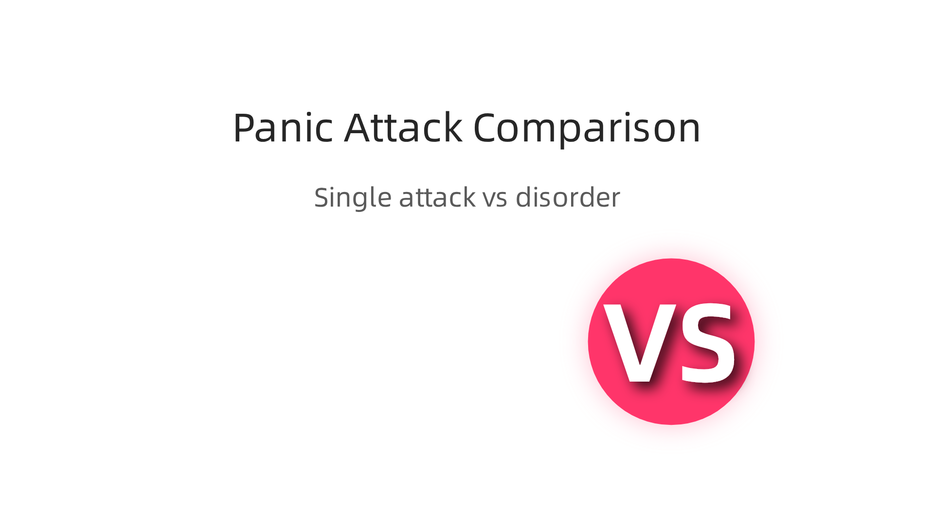 Key differences between a single panic attack and the condition of panic disorder.