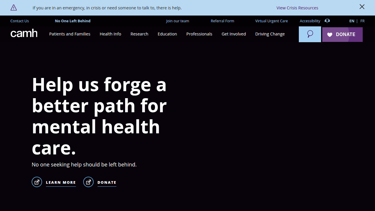 The Centre for Addiction and Mental Health (CAMH) provides professional resources on anxiety disorder treatment.