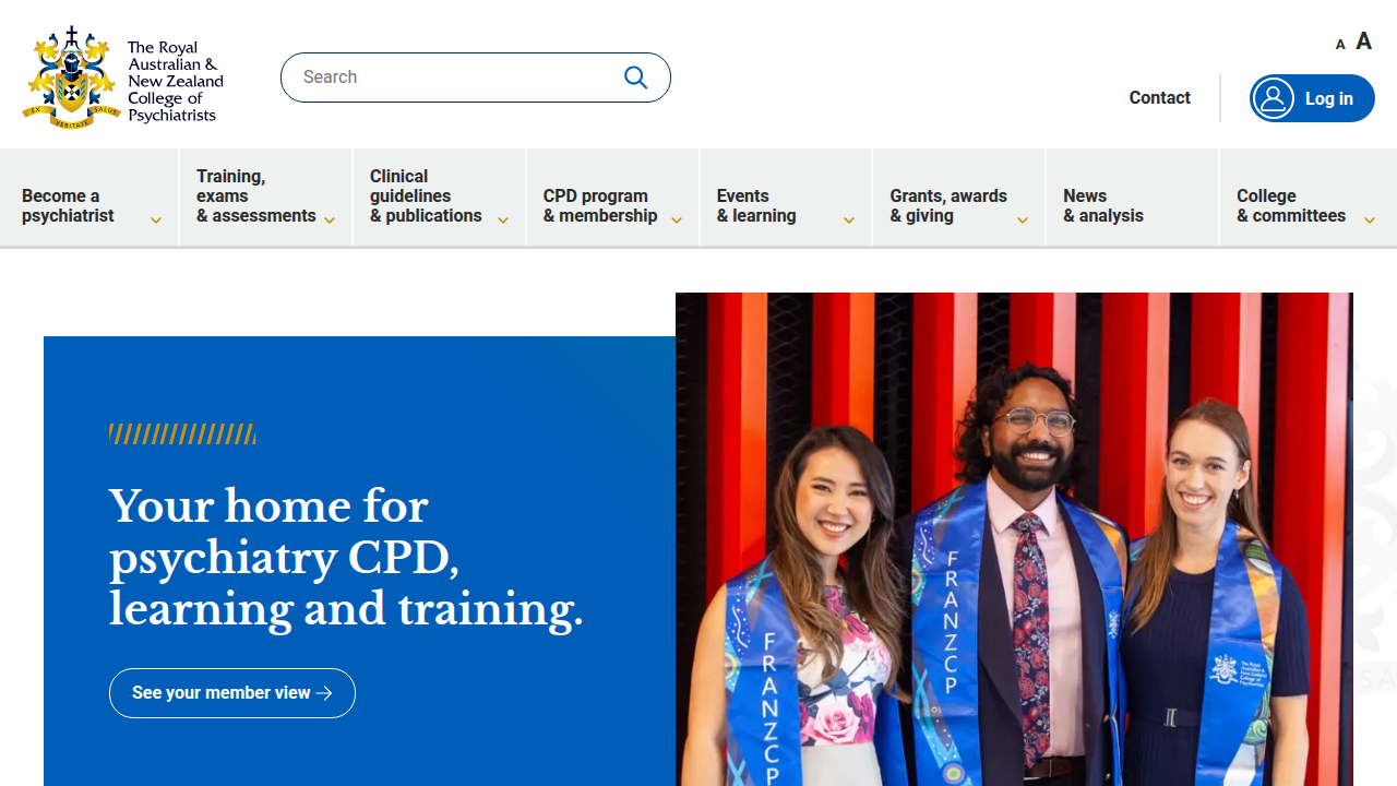 The Royal Australian and New Zealand College of Psychiatrists (RANZCP) provides clinical practice guidelines.