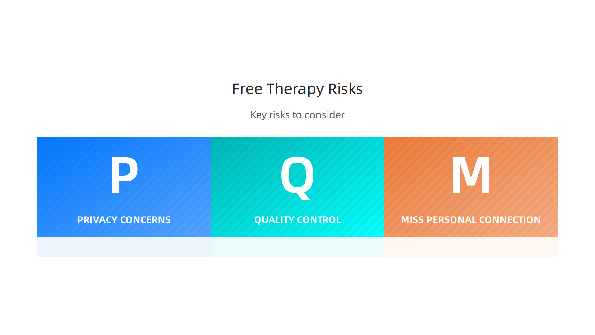Key risks and limitations to consider when exploring free online mental health services.